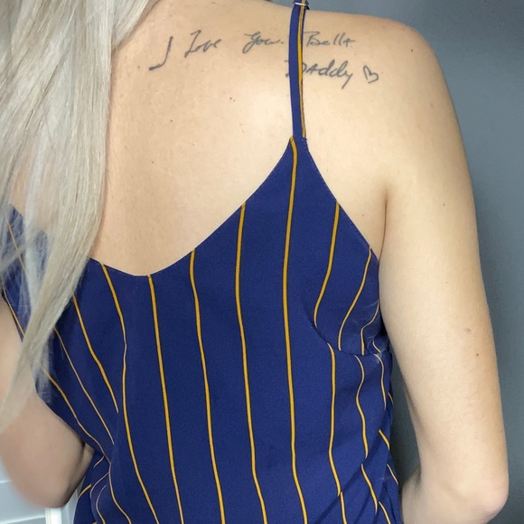 Blue & Orange Striped Tank - Picture 3 of 4